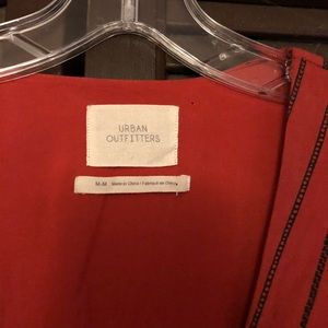 Red/ orange Urban Outfitters wrap dress